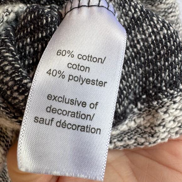 Maurices Cowl Neck Knit Pullover Sweater Women M Gray Crochet Pleated Patchwork - Picture 12 of 13